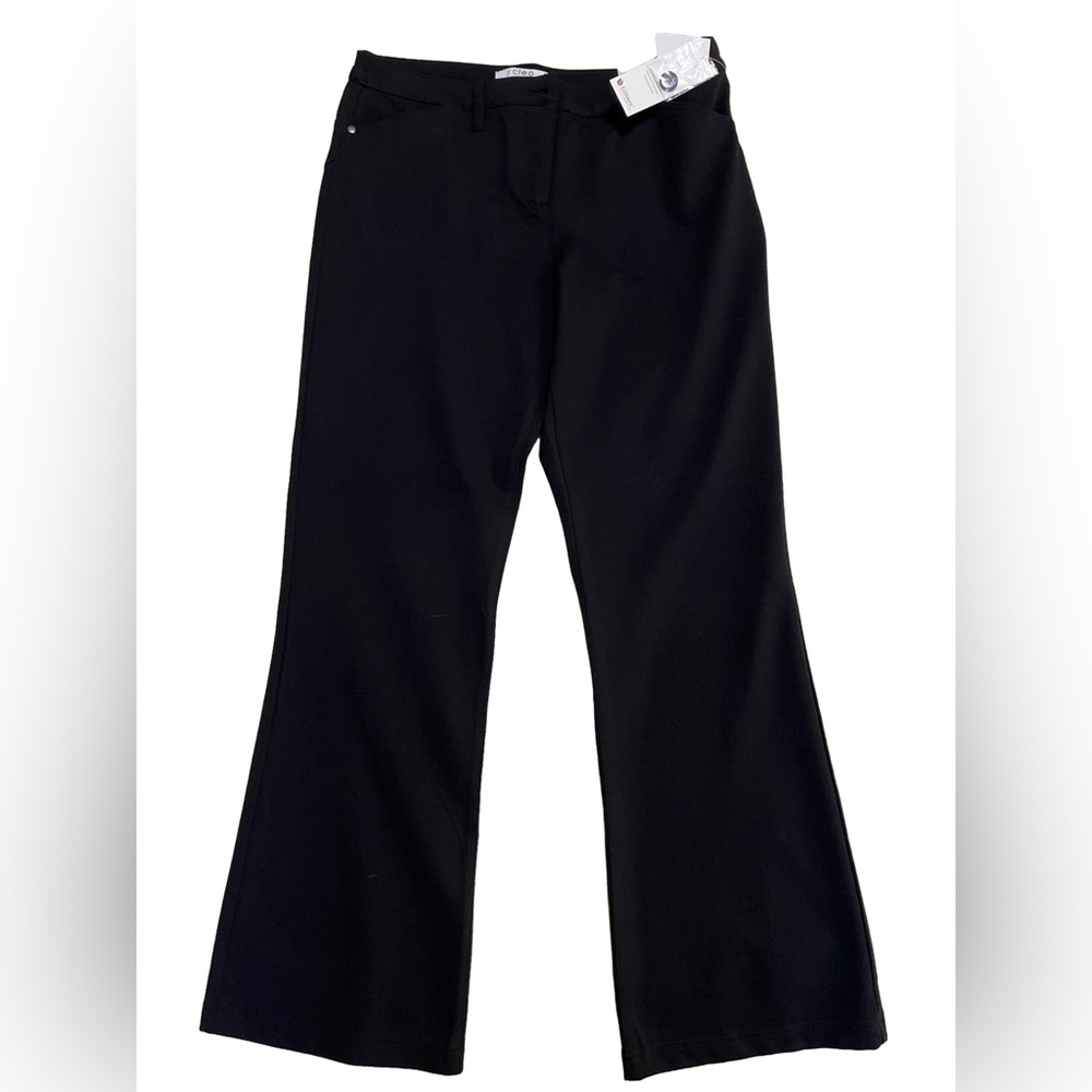NWT Cleo Petite “Kimberly” black boot cut pants wardrobe staple autumn winter